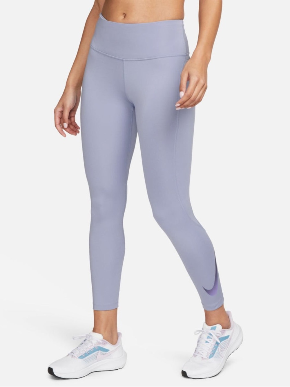 Nike Women’s Dri Fit Fast Swoosh Run Mid Rise 7/8 Leggings Indigo Haze size S